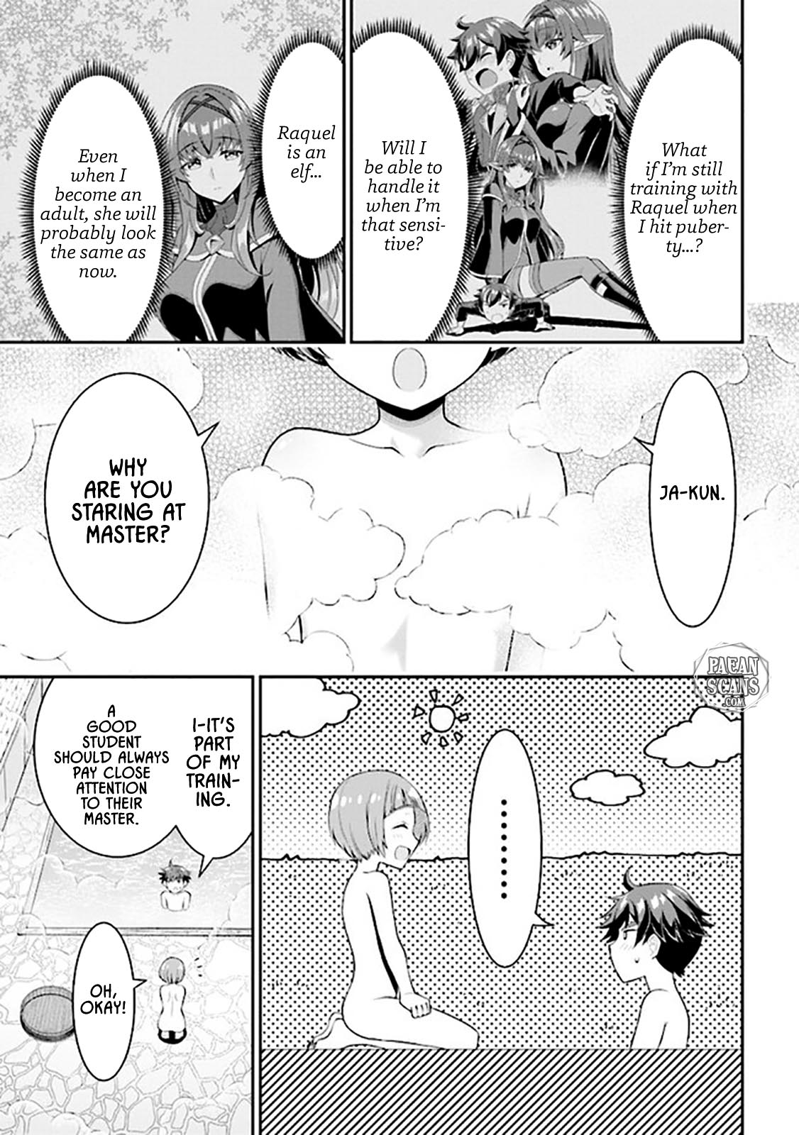Did You Think You Could Run After Reincarnating, Nii-san? Chapter 6.1 page 11 - Chapter 6.1: Mixed Bath and Sleepover with Cute Childhood Friend and Busty Elf Master