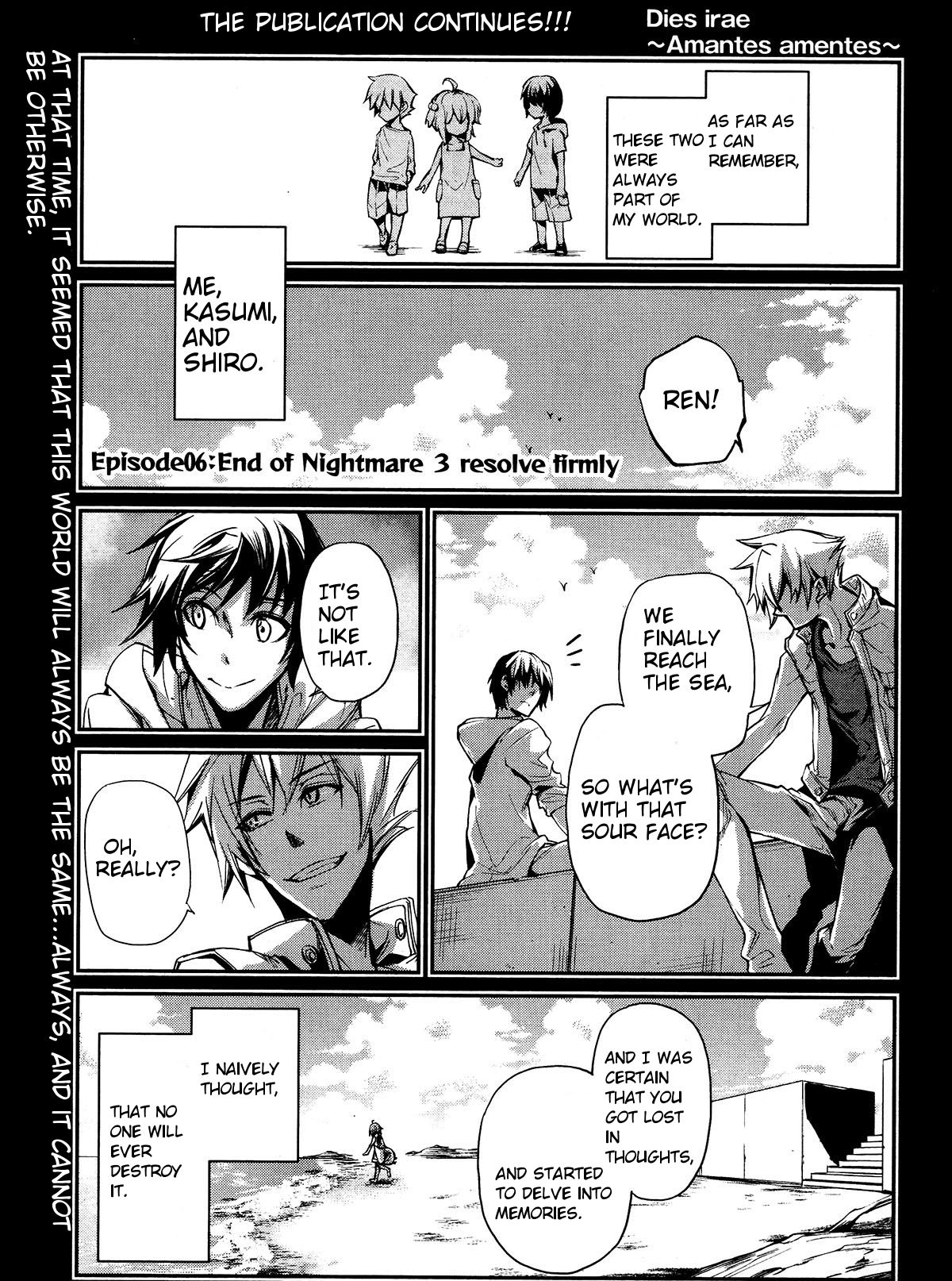Dies Irae - Amantes Amentes Chapter 6 page 1 - Chapter 6: End of Nightmare 3: Resolve Firmly