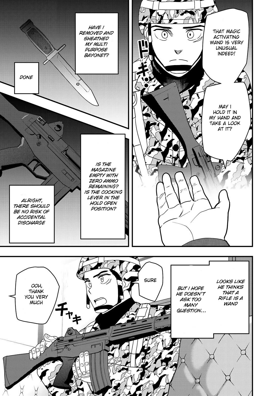 Different World Adventures Of A Lone Japan Ground Self Defense Force Ensign Chapter 2 page 22 - Chapter 2: First contact