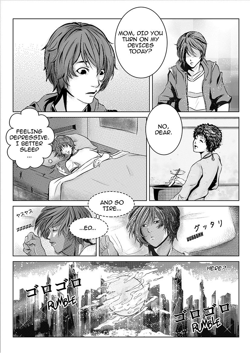 Digimon: Data Hunters Chapter 1 page 20 - Chapter 1 : Awakening of Chirubi, Helpf of Akari and Bunnymon