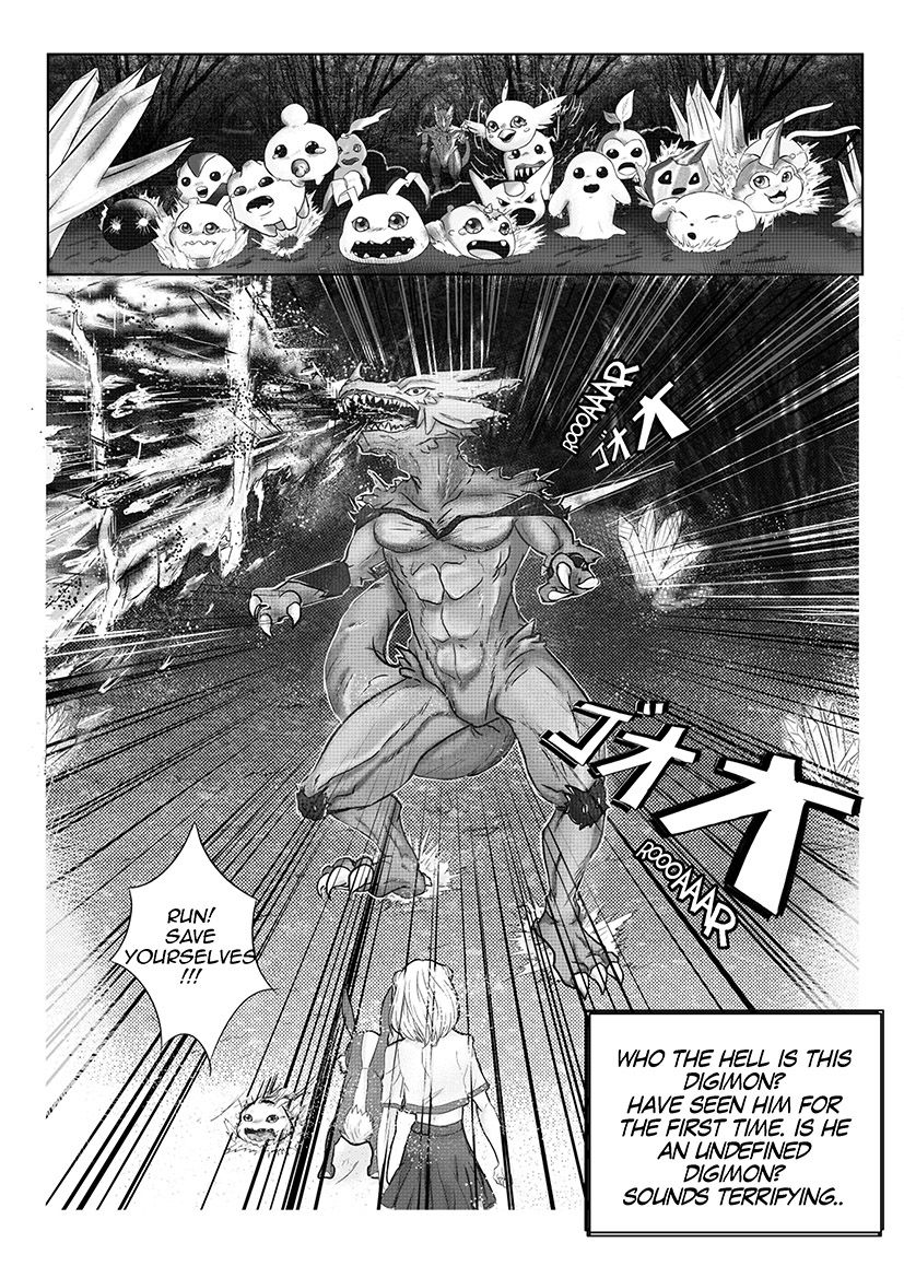 Digimon: Data Hunters Chapter 1 page 28 - Chapter 1 : Awakening of Chirubi, Helpf of Akari and Bunnymon