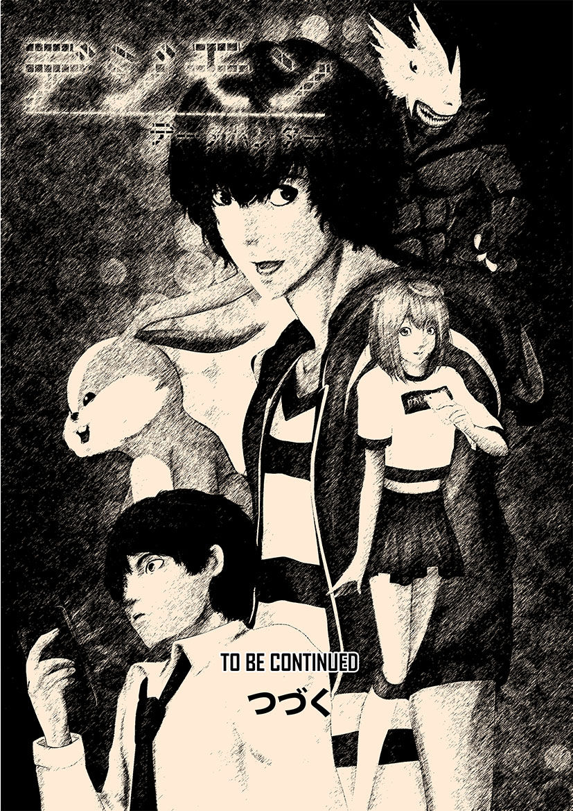 Digimon: Data Hunters Chapter 1 page 35 - Chapter 1 : Awakening of Chirubi, Helpf of Akari and Bunnymon