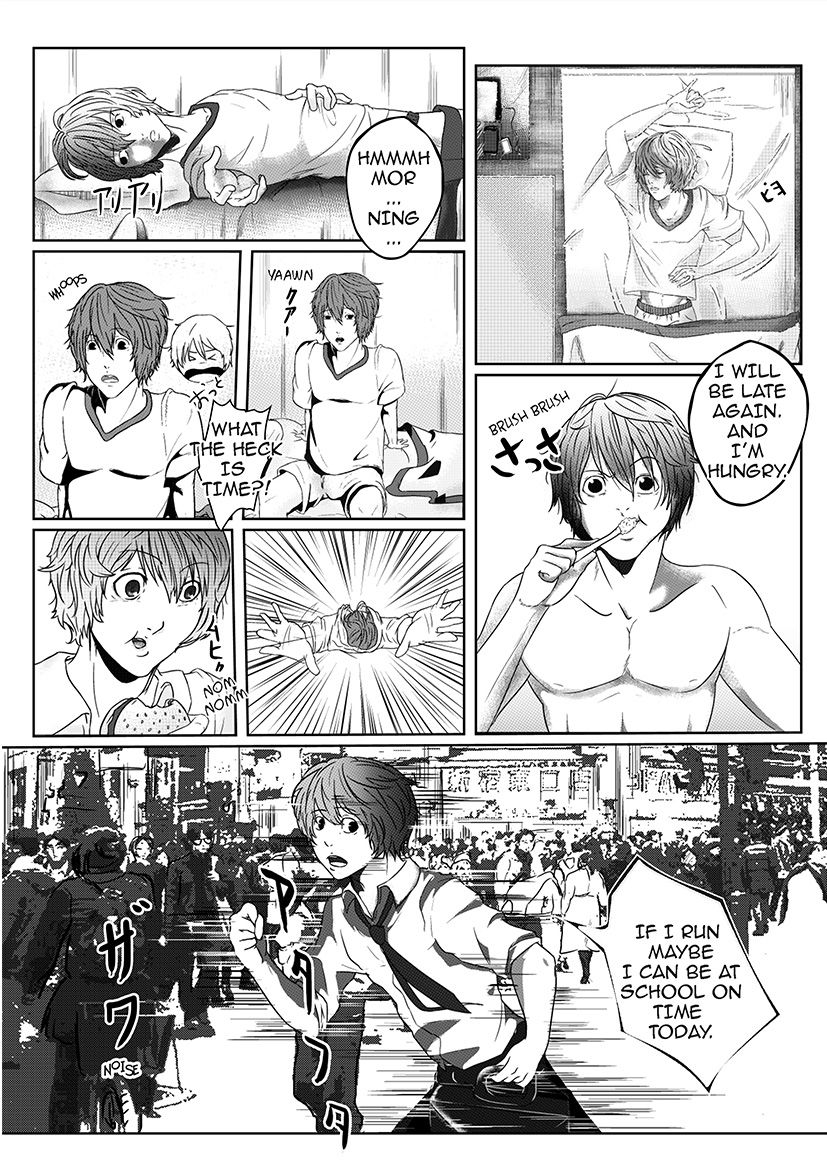 Digimon: Data Hunters Chapter 1 page 6 - Chapter 1 : Awakening of Chirubi, Helpf of Akari and Bunnymon