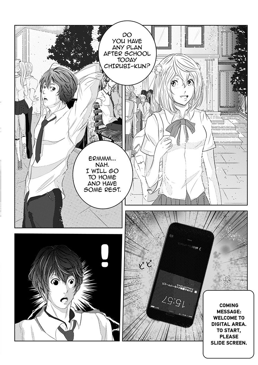 Digimon: Data Hunters Chapter 1 page 8 - Chapter 1 : Awakening of Chirubi, Helpf of Akari and Bunnymon