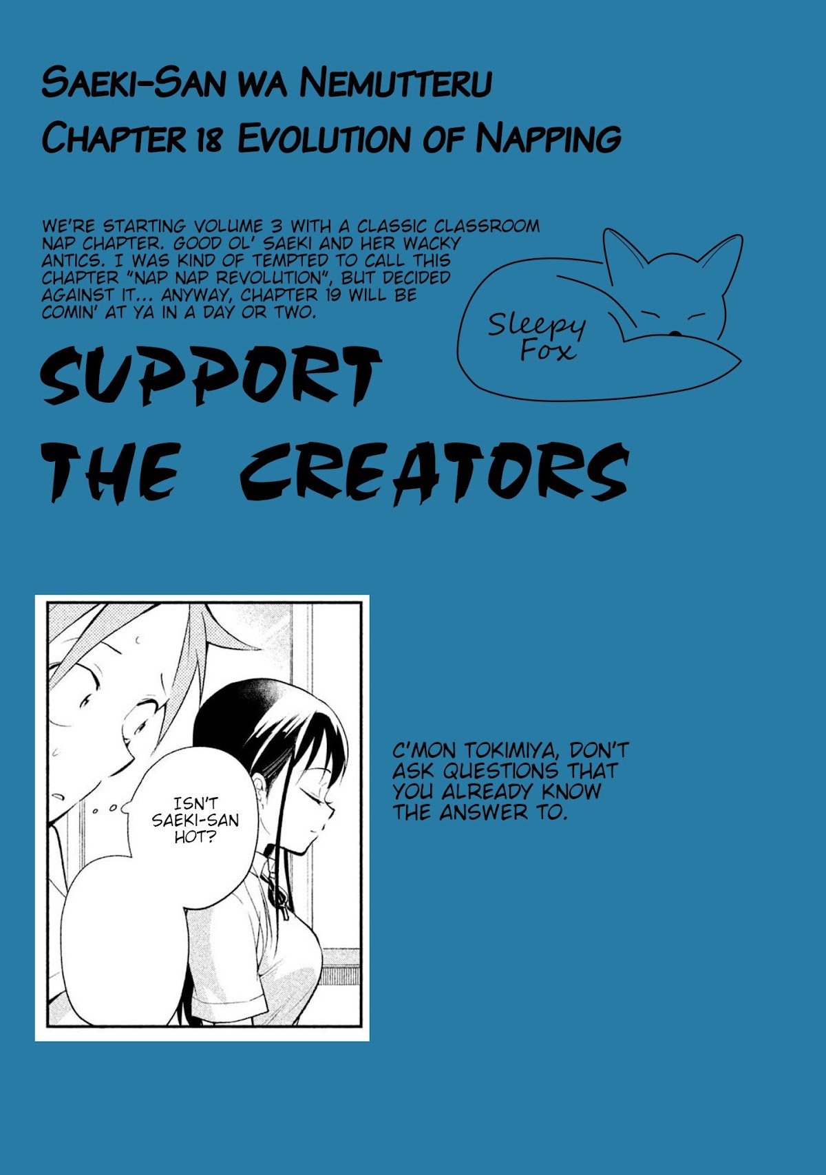 Dignified asleep SAEKI Chapter 18 page 14 - Chapter 18: Evolution of Napping