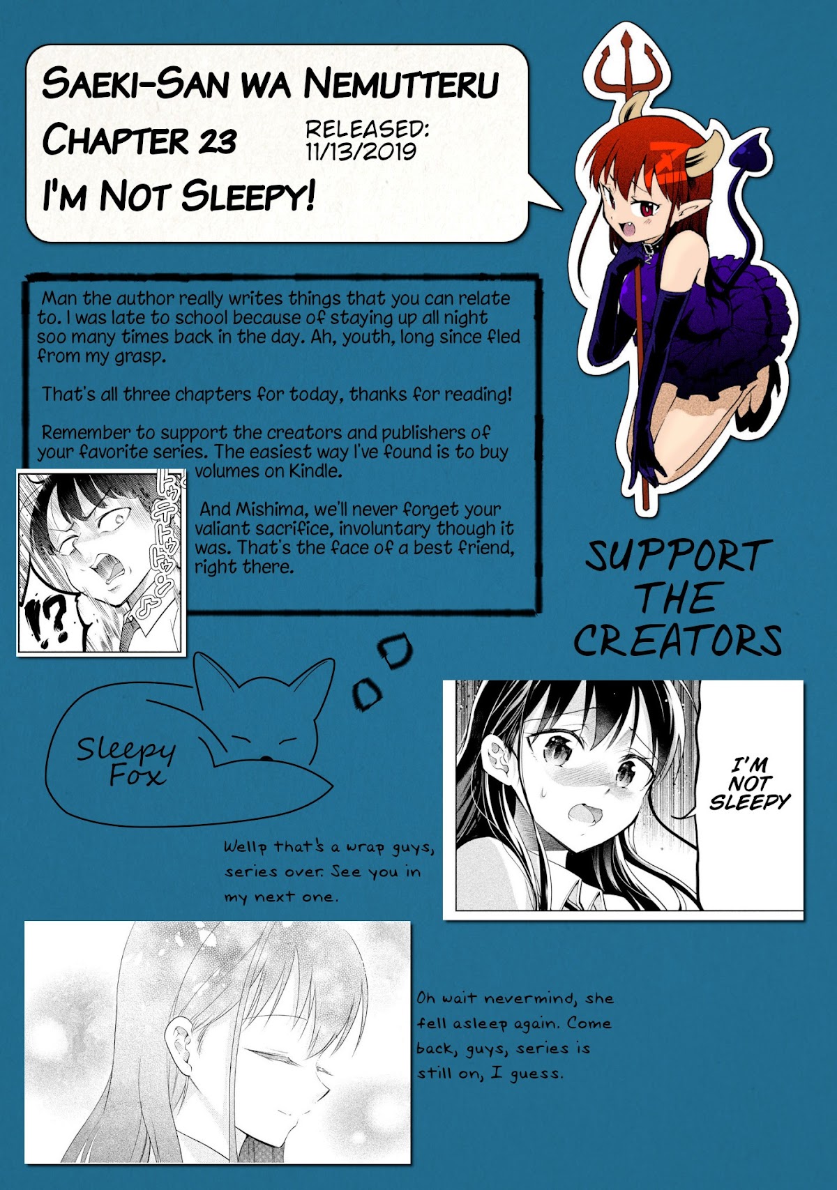 Dignified asleep SAEKI Chapter 23 page 11 - Chapter 23: I'm Not Sleepy!
