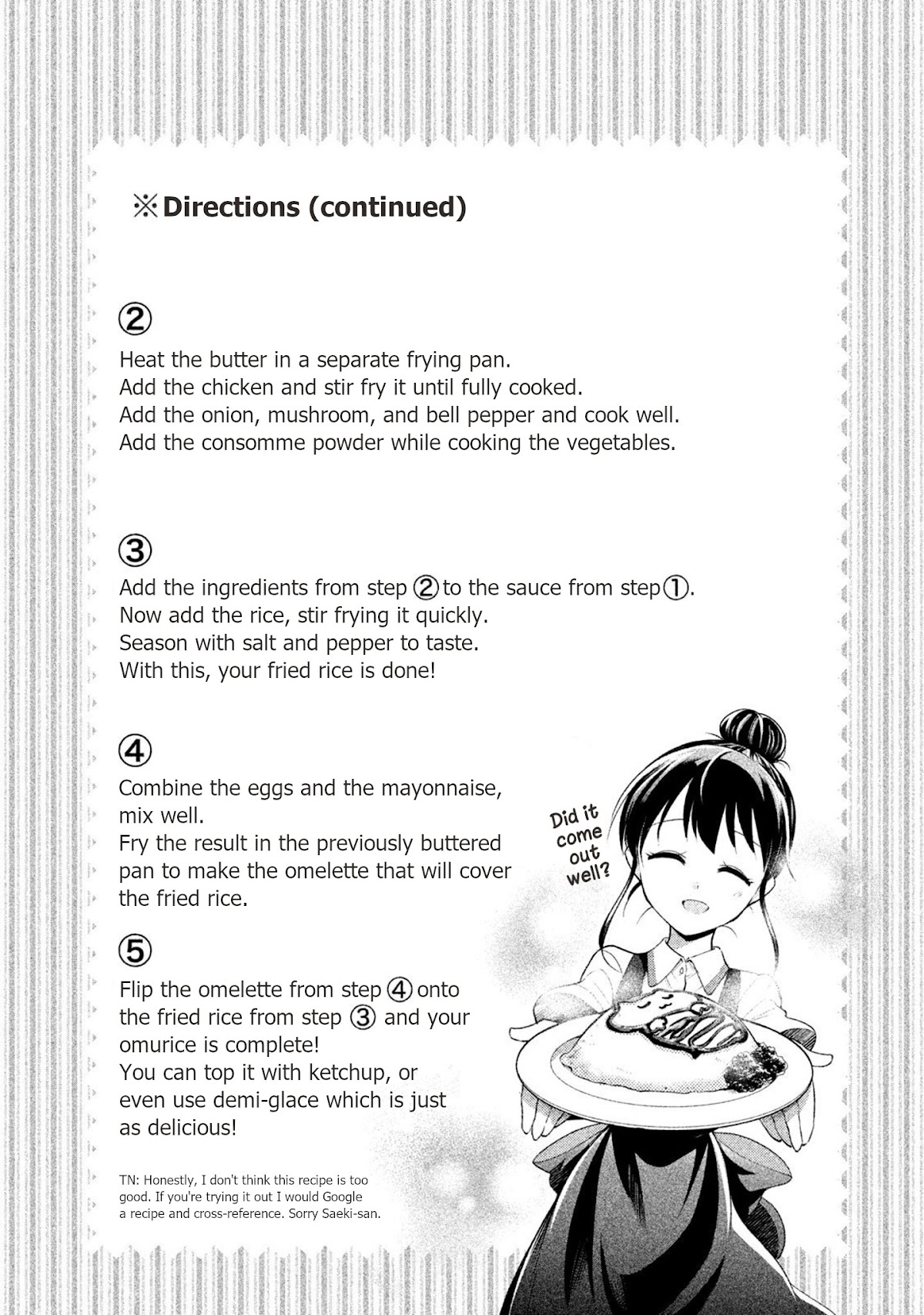 Dignified asleep SAEKI Chapter 24 page 12 - Chapter 24: Omelette Rice