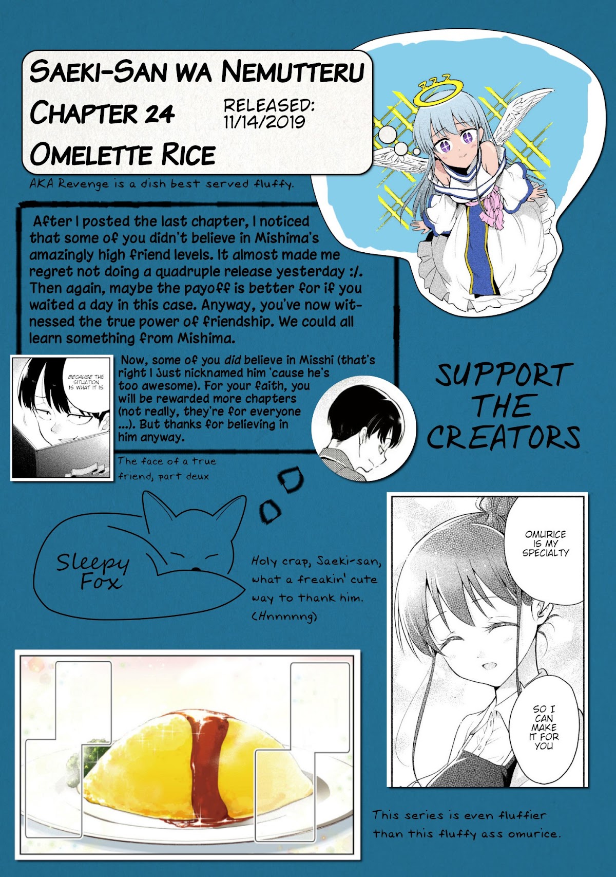 Dignified asleep SAEKI Chapter 24 page 13 - Chapter 24: Omelette Rice