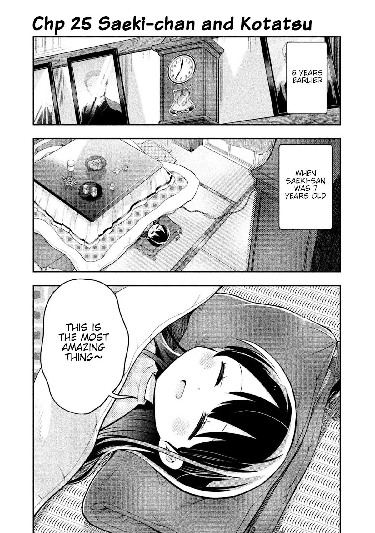Dignified asleep SAEKI Chapter 25 page 1 - Chapter 25: Saeki-chan and Kotatsu