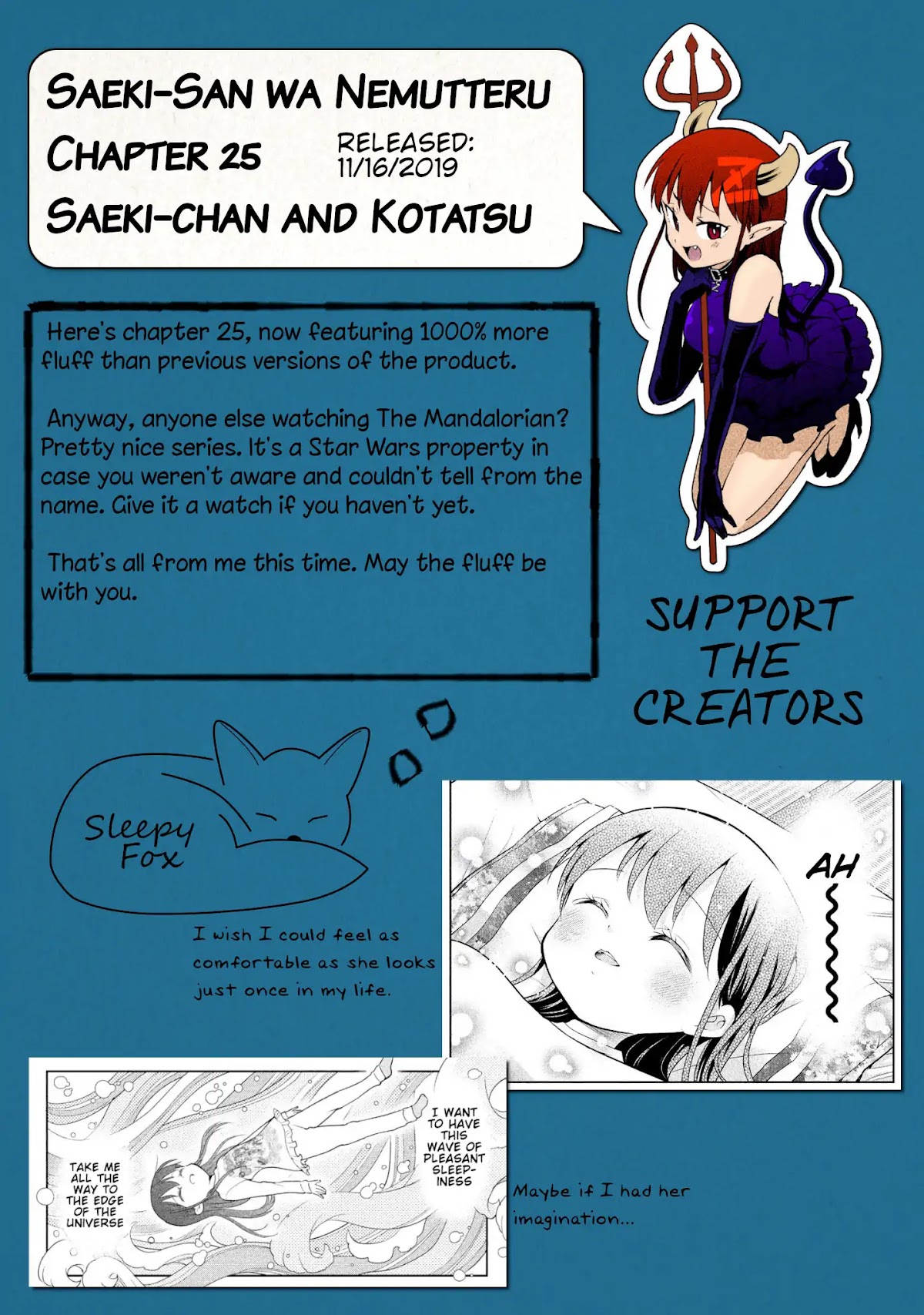 Dignified asleep SAEKI Chapter 25 page 13 - Chapter 25: Saeki-chan and Kotatsu