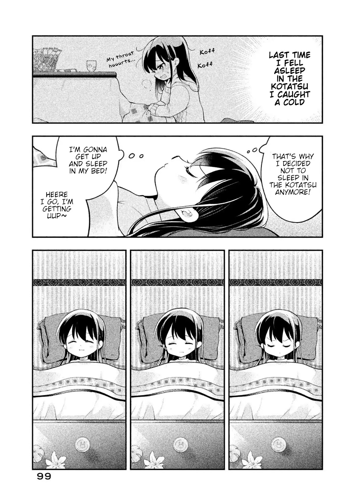 Dignified asleep SAEKI Chapter 25 page 3 - Chapter 25: Saeki-chan and Kotatsu