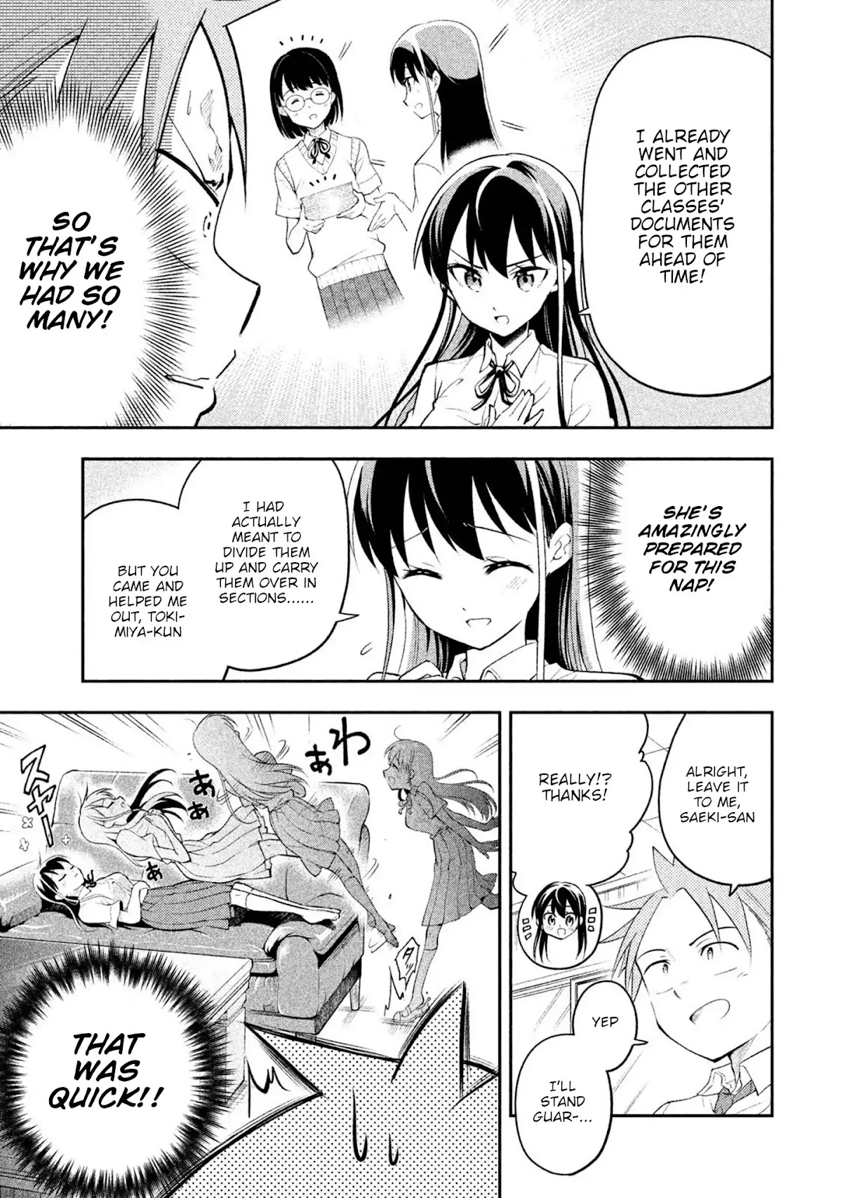 Dignified asleep SAEKI Chapter 27 page 3 - Chapter 27: Student Council Room
