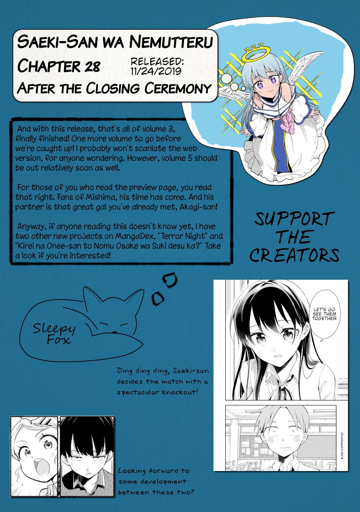 Dignified asleep SAEKI Chapter 28 page 18 - Chapter 28: After the Closing Ceremony