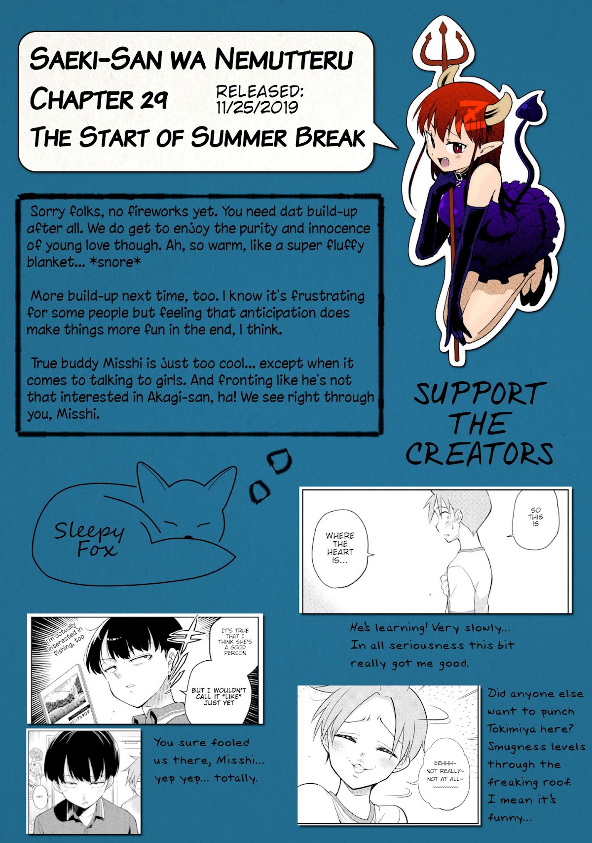 Dignified asleep SAEKI Chapter 29 page 22 - Chapter 29: The Start of Summer Break