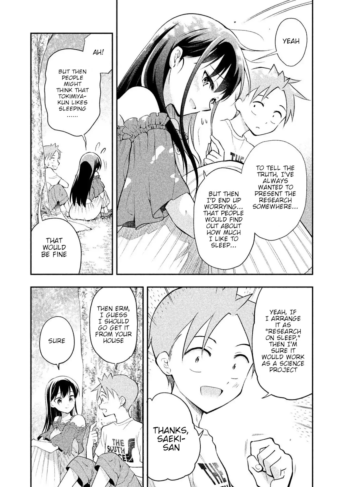 Dignified asleep SAEKI Chapter 32 page 7 - Chapter 32: Summer Break Homework
