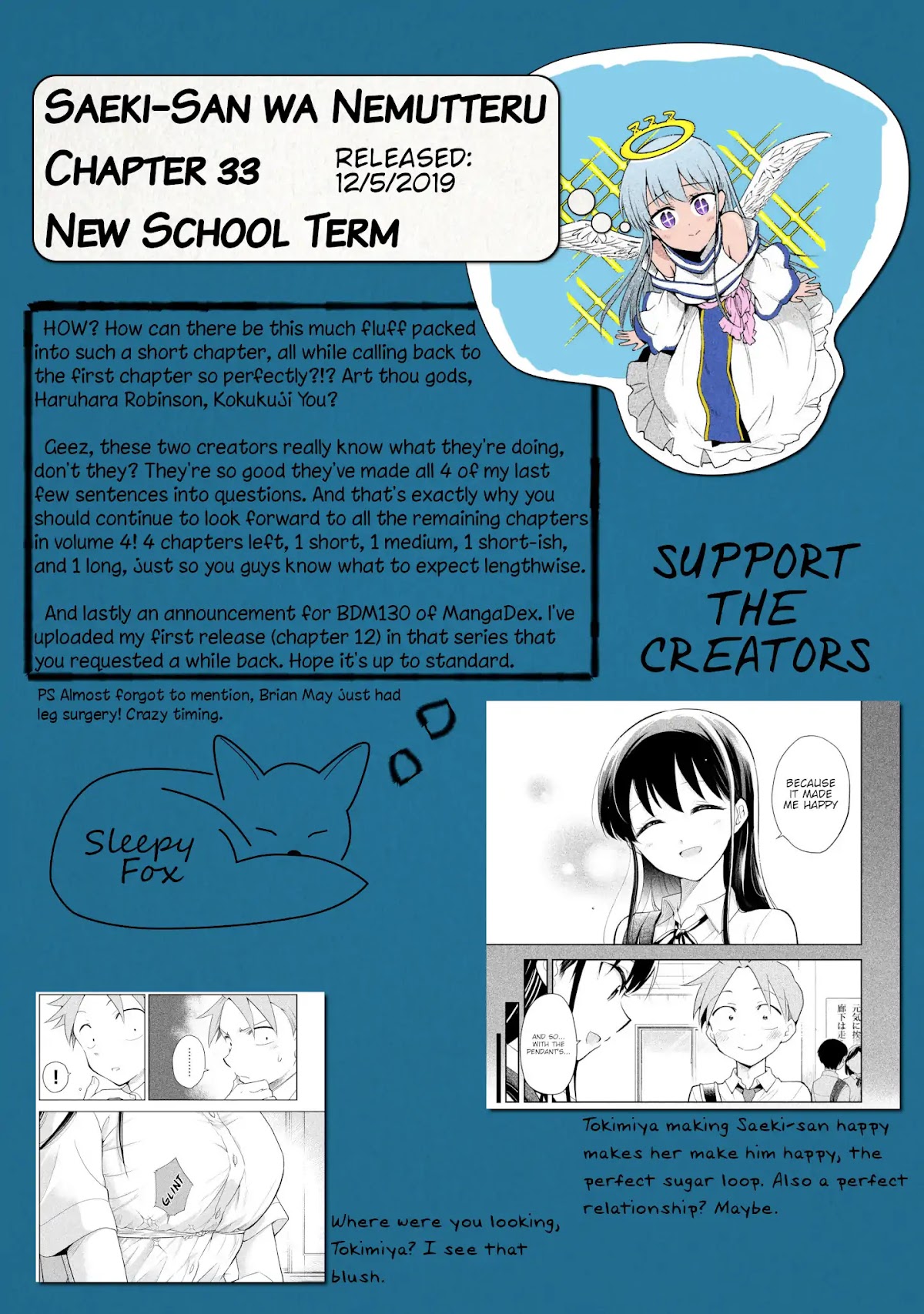 Dignified asleep SAEKI Chapter 33 page 9 - Chapter 33: New School Term