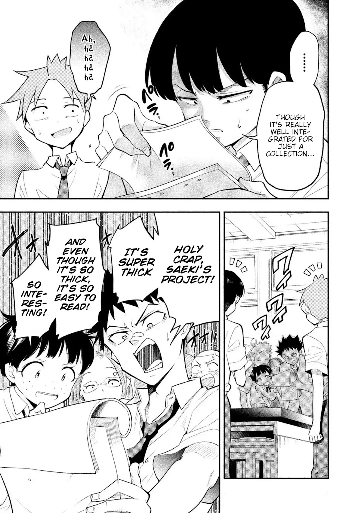 Dignified asleep SAEKI Chapter 34 page 3 - Chapter 34: Presenting School Projects