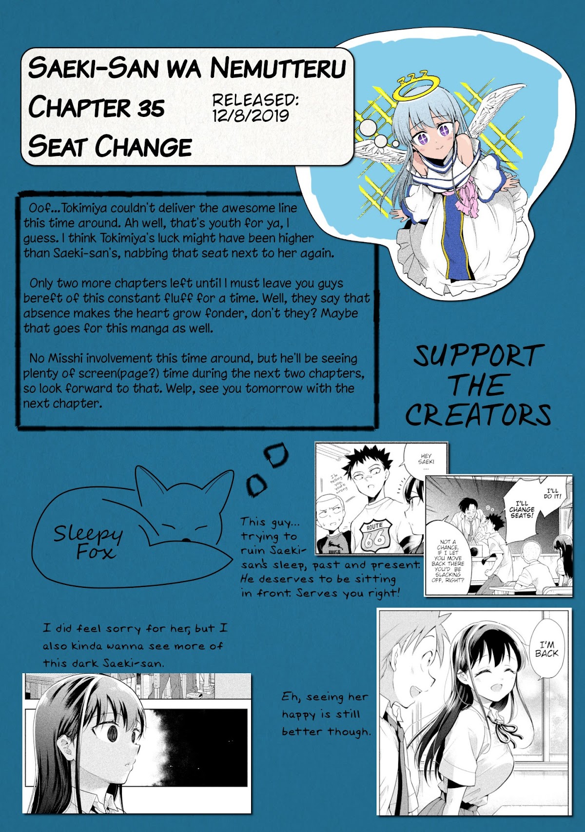 Dignified asleep SAEKI Chapter 35 page 19 - Chapter 35: Seat Change
