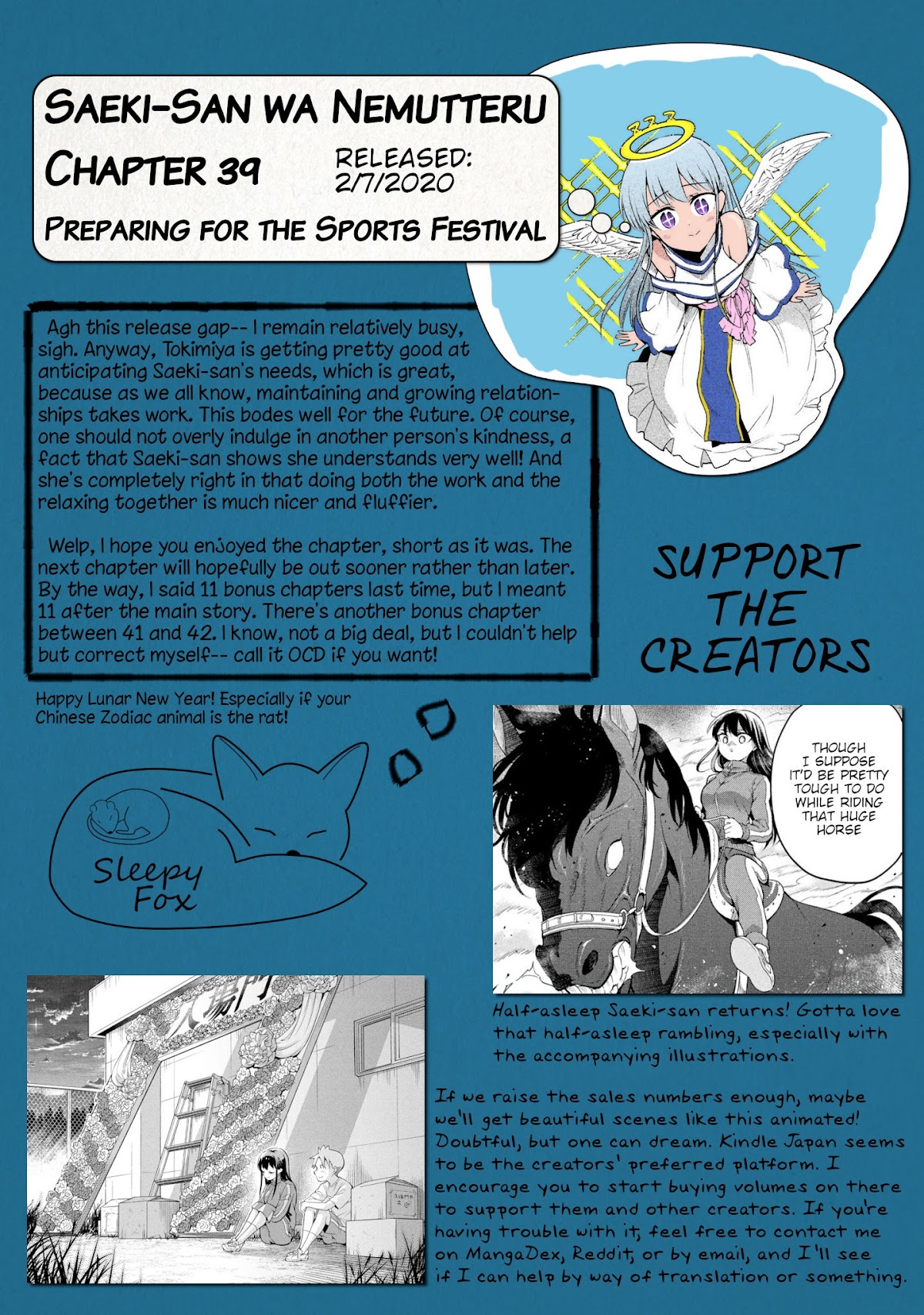 Dignified asleep SAEKI Chapter 39 page 9 - Chapter 39: Preparing for the Sports Festival
