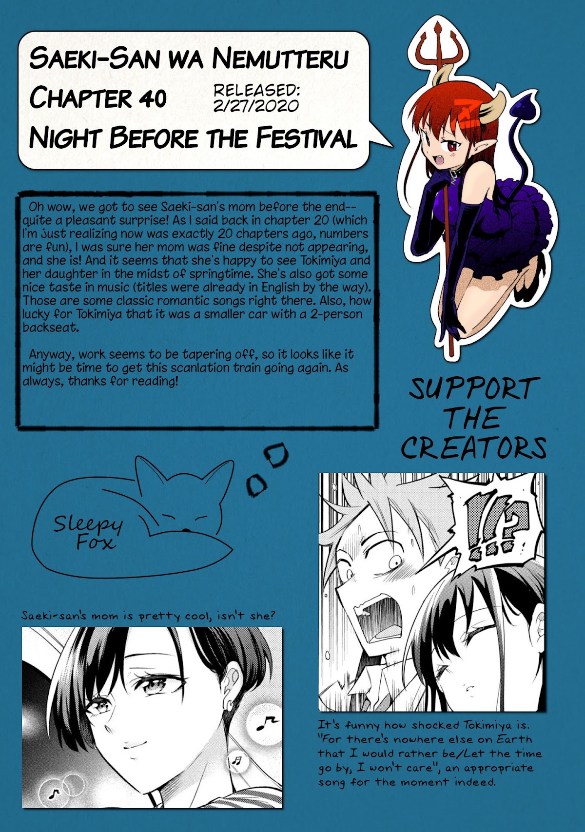 Dignified asleep SAEKI Chapter 40 page 11 - Chapter 40: Night Before the Festival