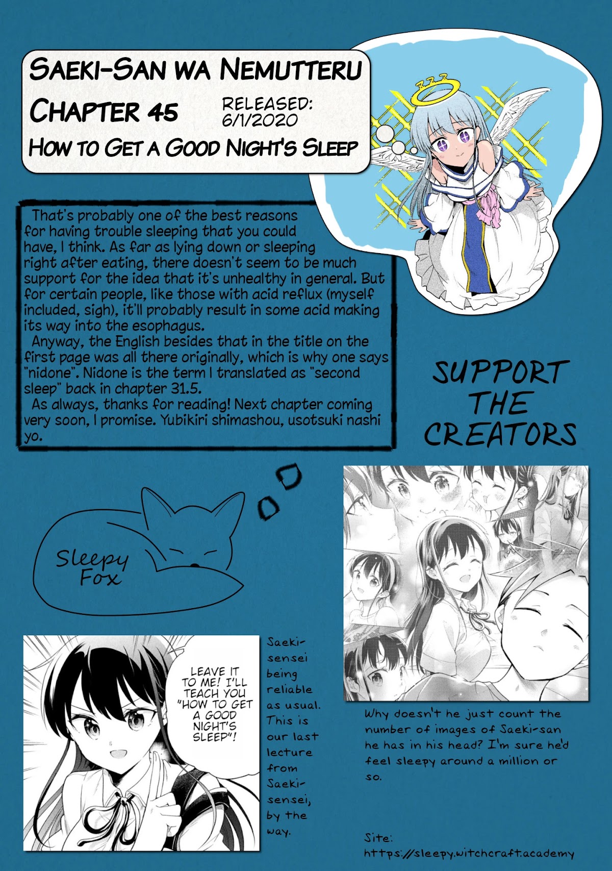 Dignified asleep SAEKI Chapter 45 page 7 - Chapter 45: How to Get a Good Night's Sleep