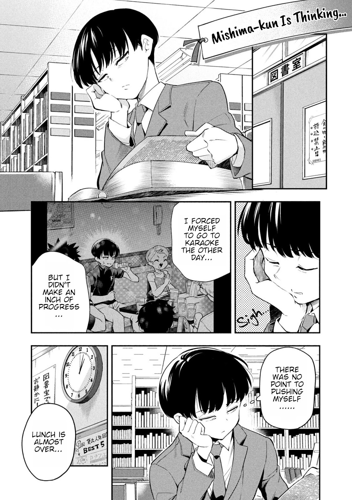 Dignified asleep SAEKI Chapter 46 page 1 - Chapter 46: Mishima-kun Is Thinking...