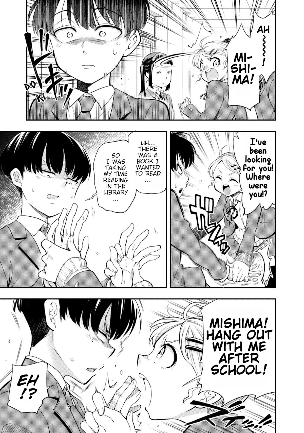 Dignified asleep SAEKI Chapter 46 page 3 - Chapter 46: Mishima-kun Is Thinking...