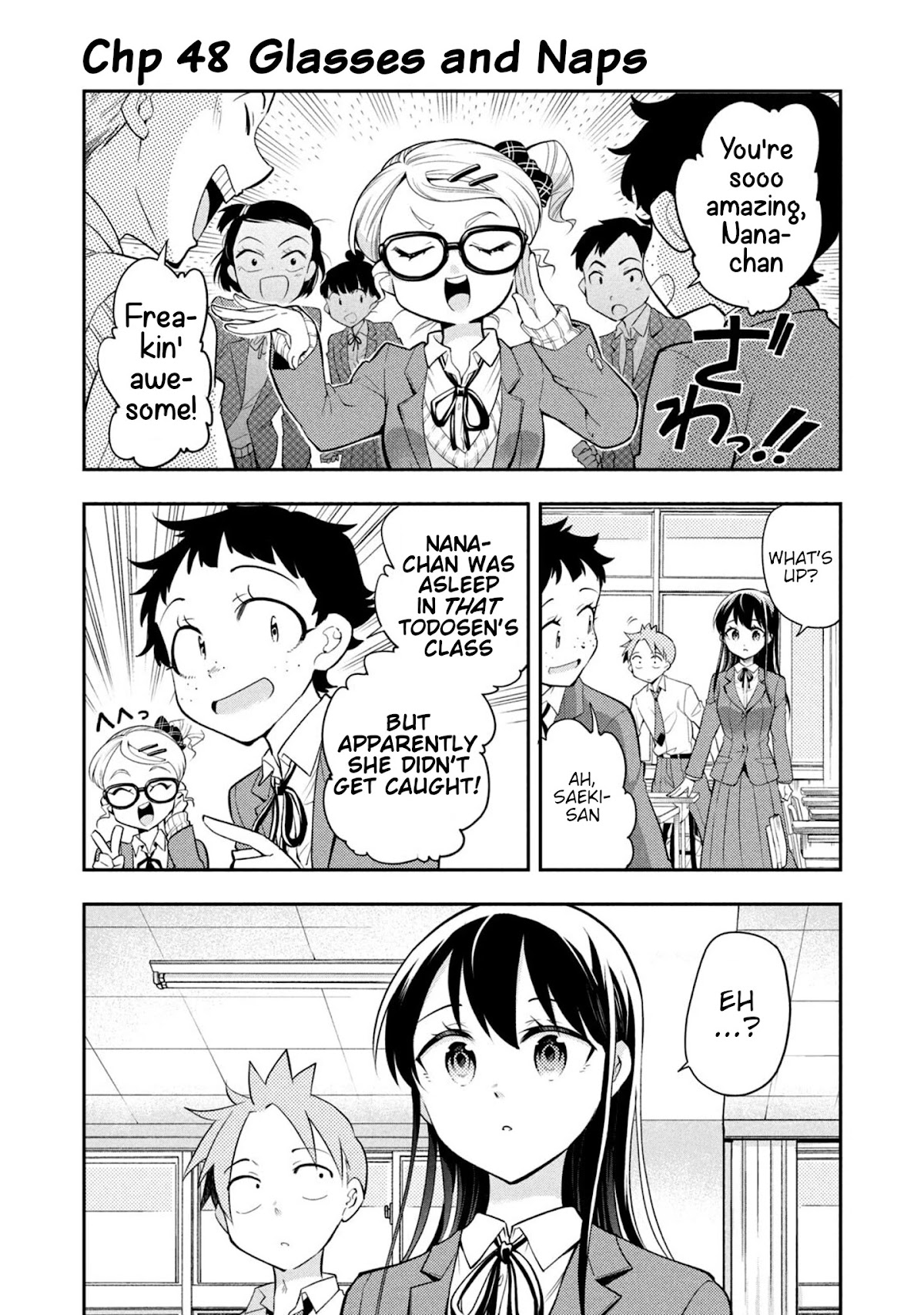 Dignified asleep SAEKI Chapter 48 page 1 - Chapter 48: Glasses and Naps
