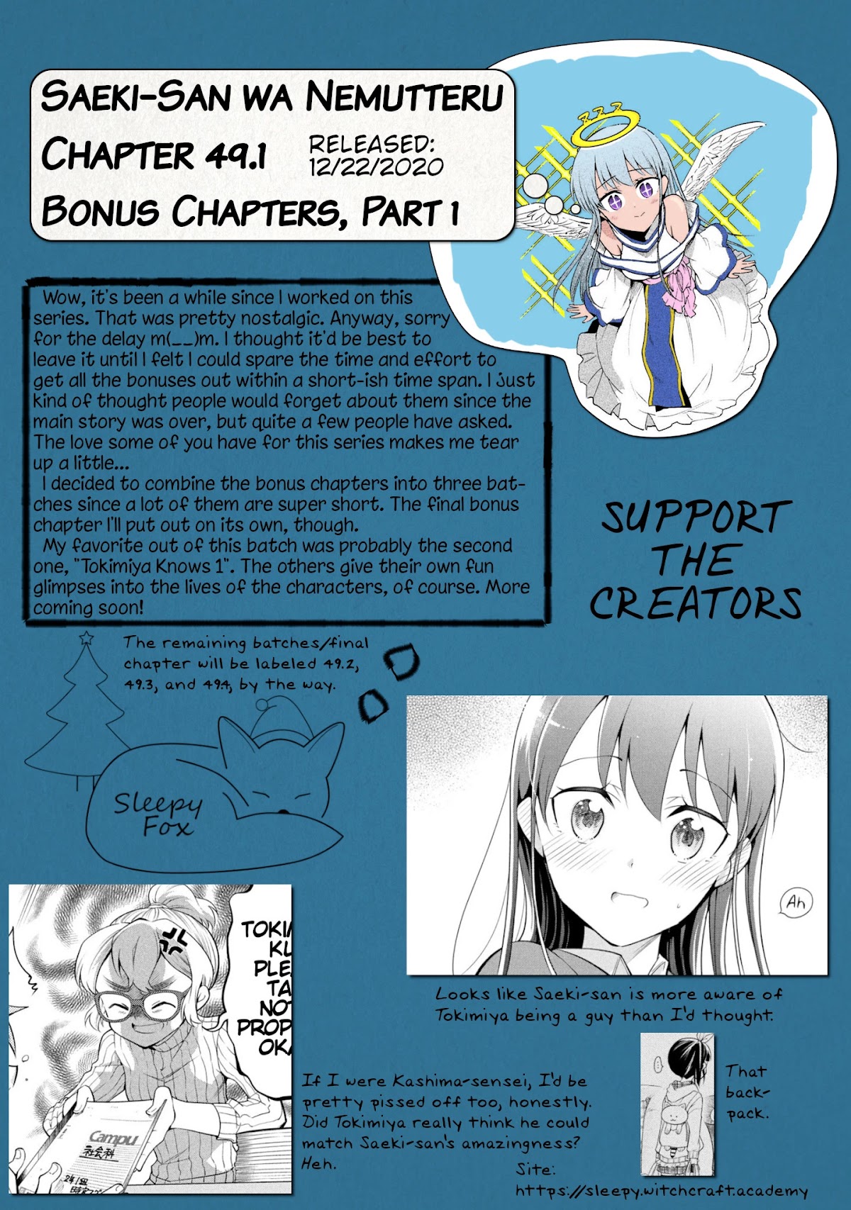 Dignified asleep SAEKI Chapter 49.1 page 12 - Chapter 49.1: Bonus Chapters Part 1