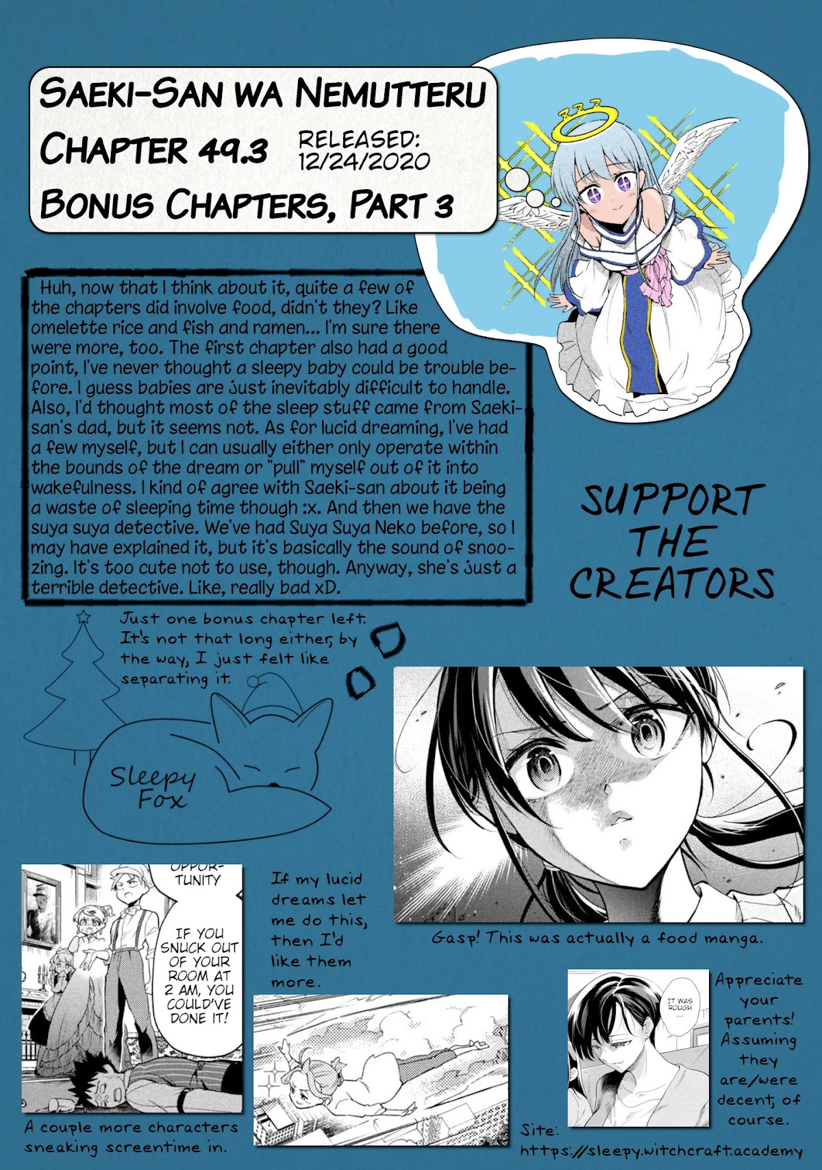 Dignified asleep SAEKI Chapter 49.3 page 14 - Chapter 49.3: Bonus Chapters Part 3
