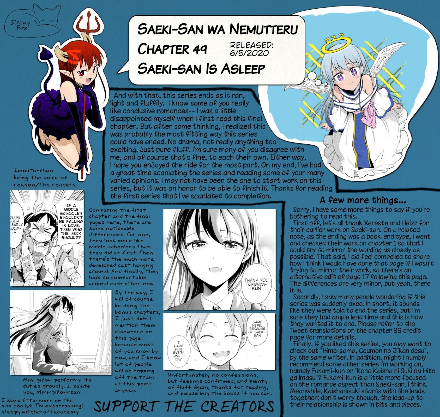 Dignified asleep SAEKI Chapter 49 page 20 - Chapter 49: Saeki-san Is Asleep