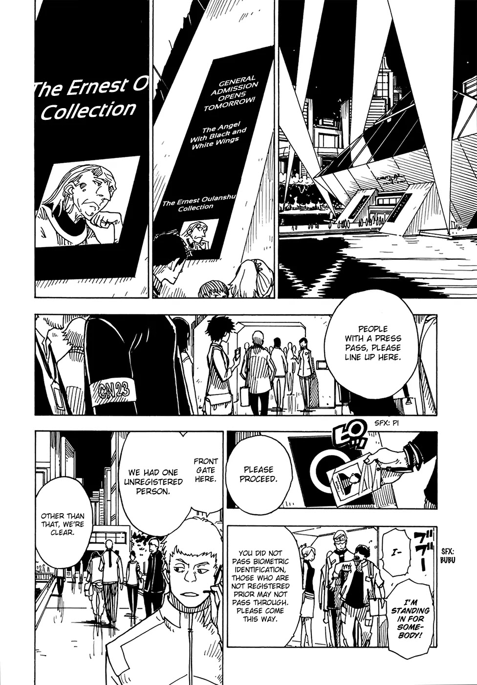 Dimension W Chapter 6 page 4 - Chapter 6: The Black and White Angel Statue