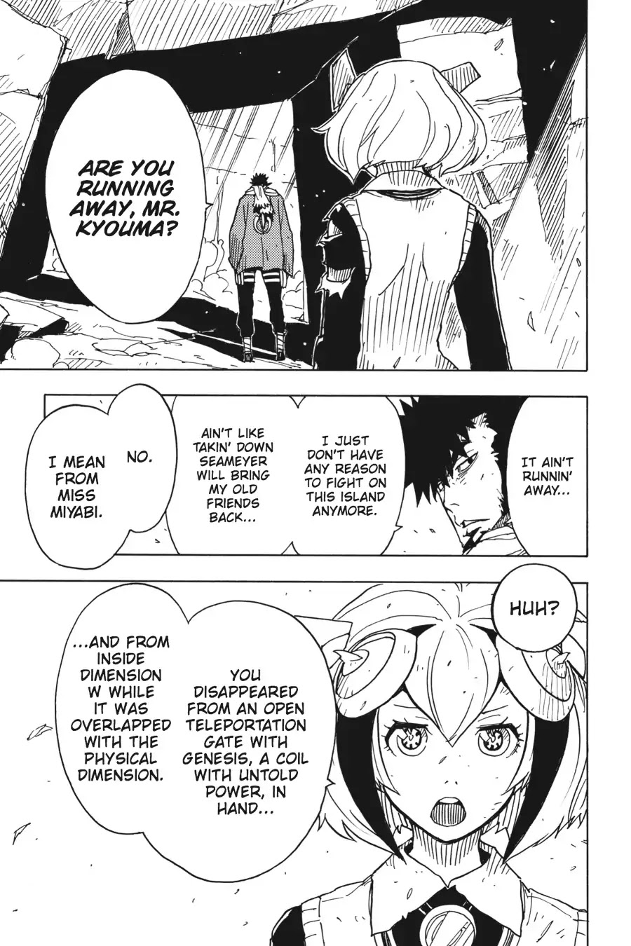 Dimension W Chapter 71 page 11 - Chapter 71: Kyouma & Mira