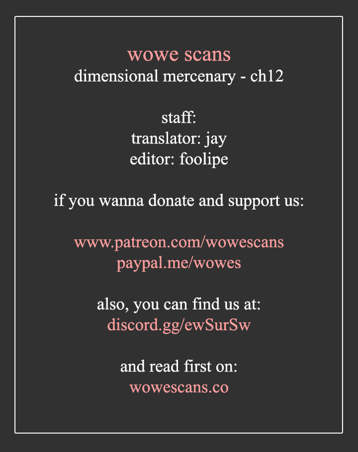 Dimensional Mercenary Chapter 12 page 1 - Chapter 12