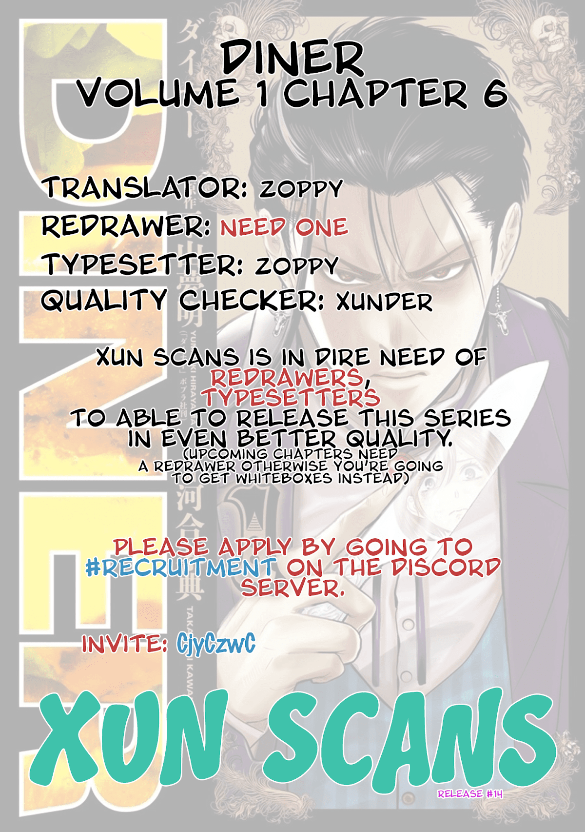 DINER Chapter 6 page 19 - Chapter 6: Innocent Prayer & Silver Bullet 3