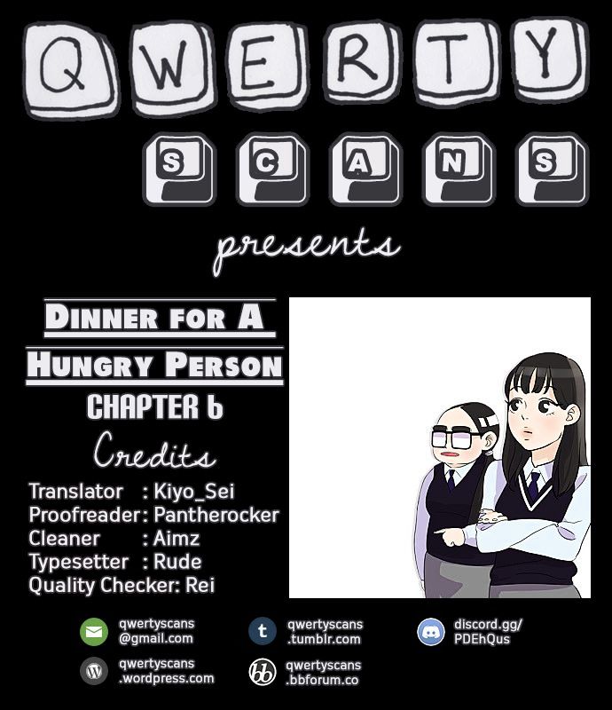 Dinner for a Hungry Person Chapter 6 page 1 - Chapter 6