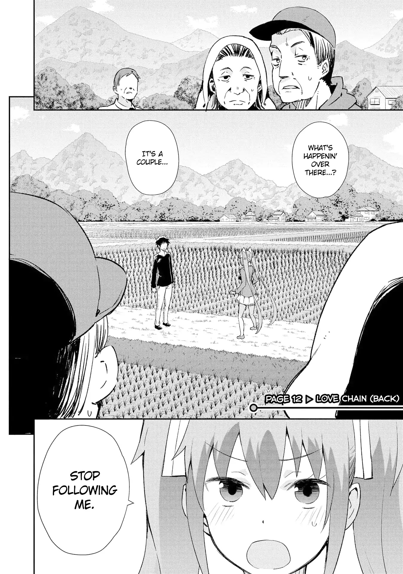 Dioti Manual ~Kamisamatachi no Ren'ai Daikou~ Chapter 12 page 4 - Chapter 12: Love Chain (Back)