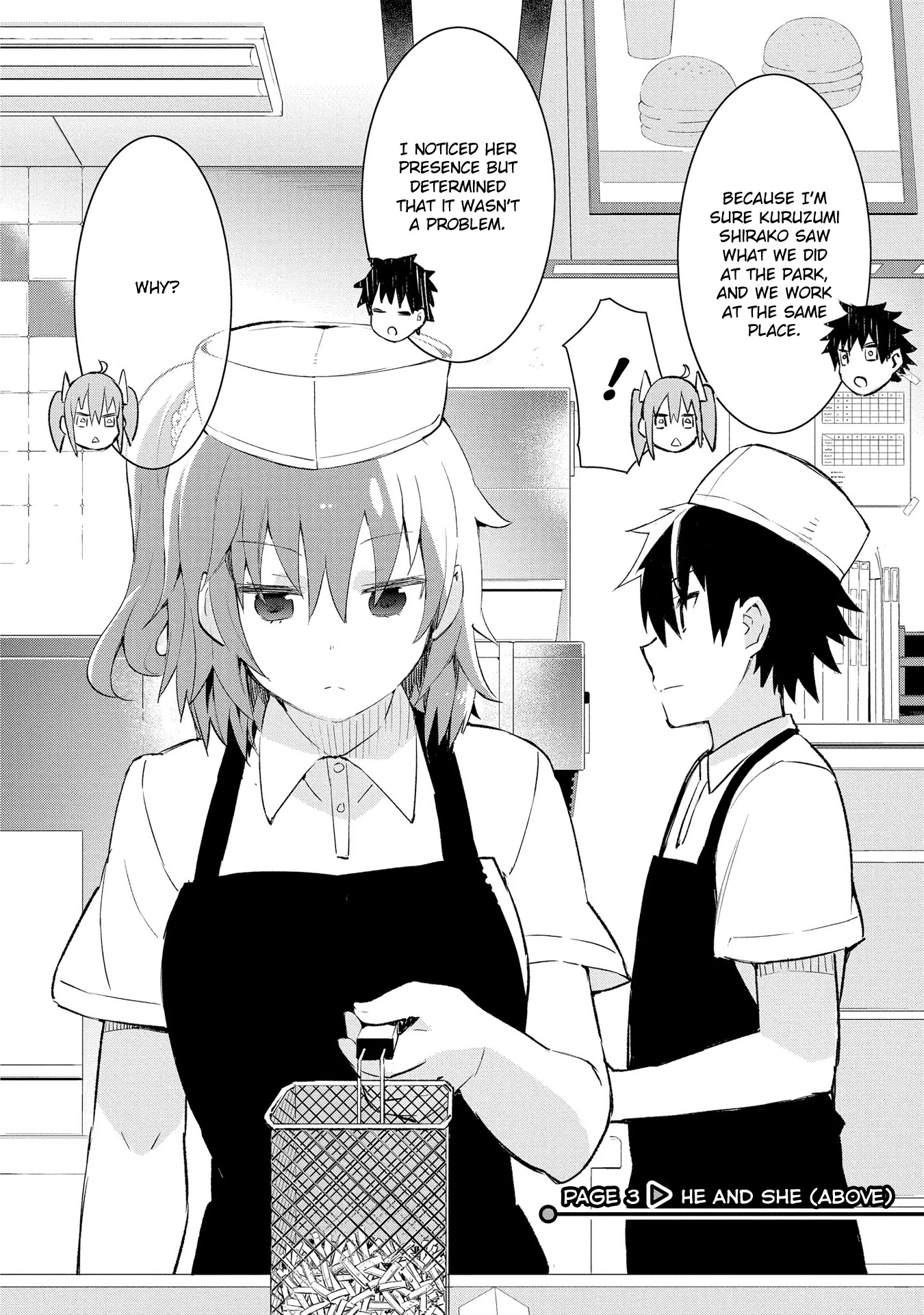 Dioti Manual ~Kamisamatachi no Ren'ai Daikou~ Chapter 3 page 2 - Chapter 3: He and She (Above)