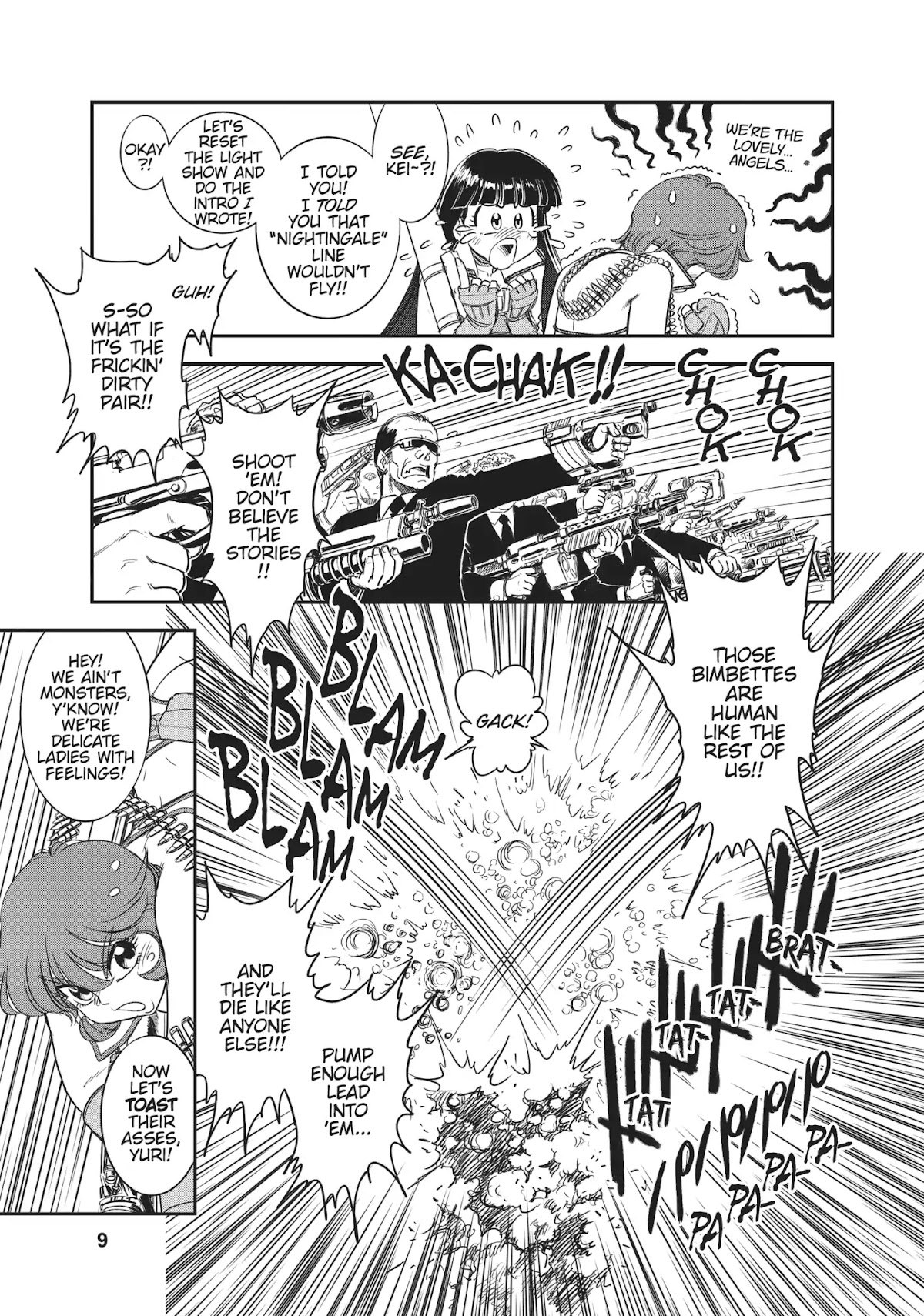 Dirty Pair (Hisao Tamaki) Chapter 1.0 page 9 - Vol.1 The Great Adventure of the Dirty Pair