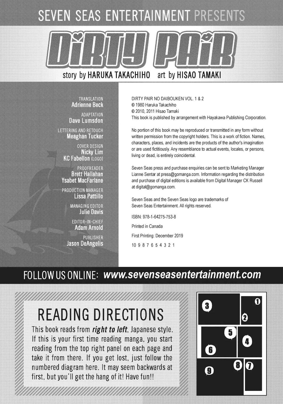 Dirty Pair (Hisao Tamaki) Chapter 2.0 page 212 - Vol.2 The Case of the Backwater Murders