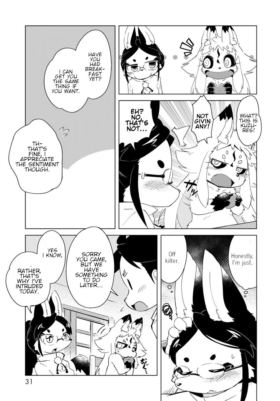 Disaster Fox Kuzure-chan Chapter 14 page 3 - Chapter 14: Working Fox