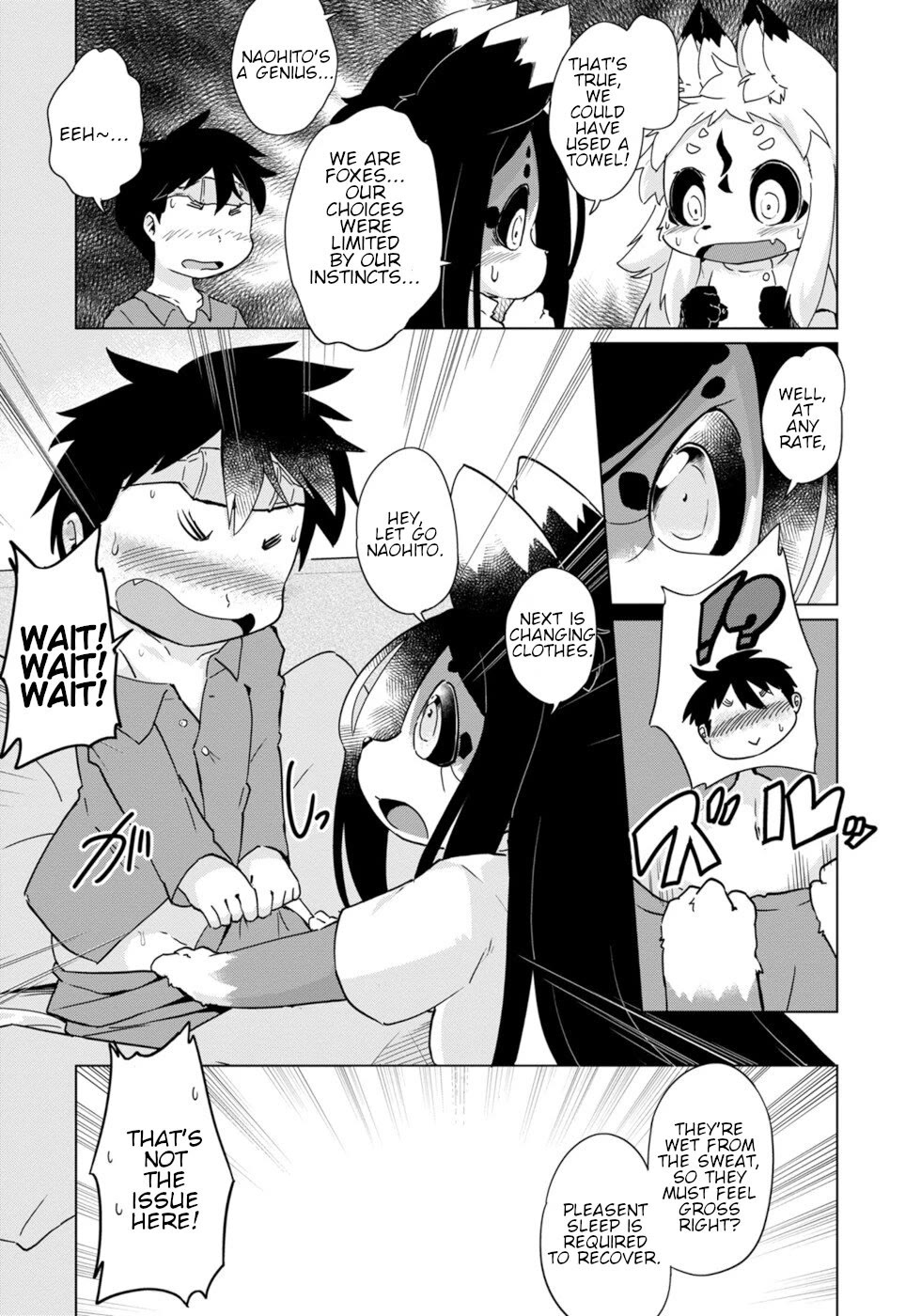 Disaster Fox Kuzure-chan Chapter 32 page 14 - Chapter 32: Nursing Fox