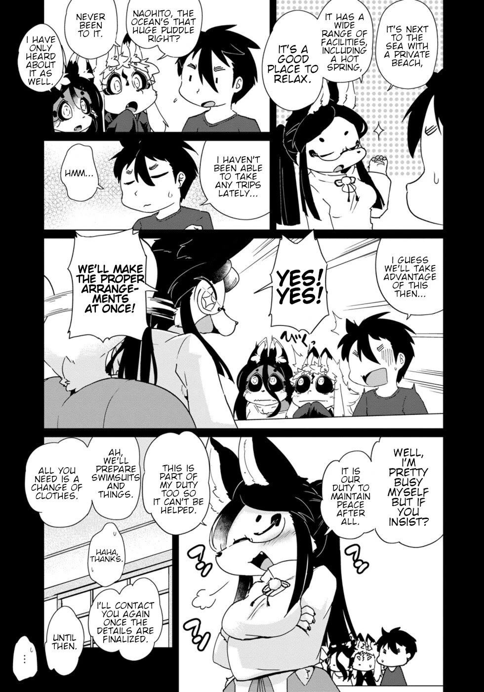 Disaster Fox Kuzure-chan Chapter 34 page 7 - Chapter 34: Fox-Sama's Vacation