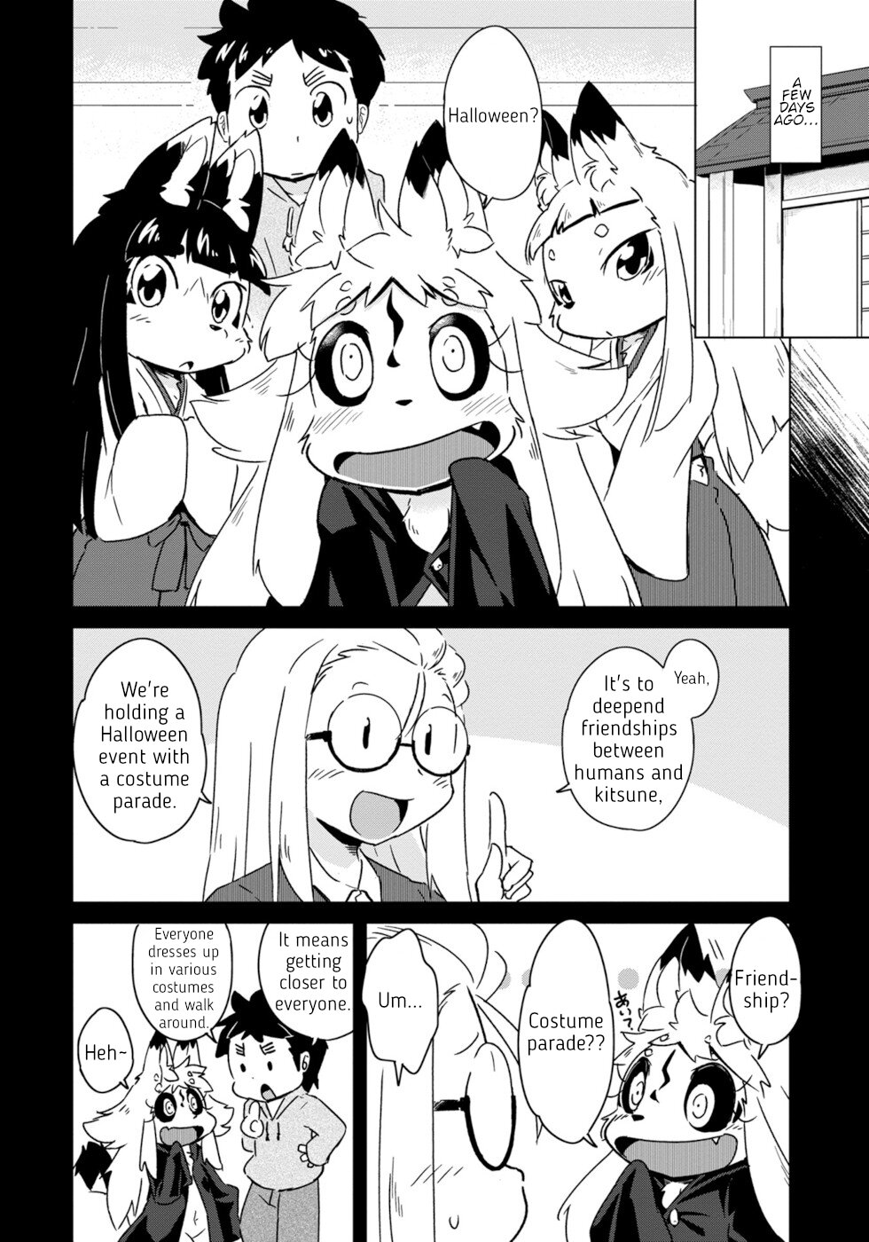Disaster Fox Kuzure-chan Chapter 8 page 4 - Chapter 8: Halloween Fox
