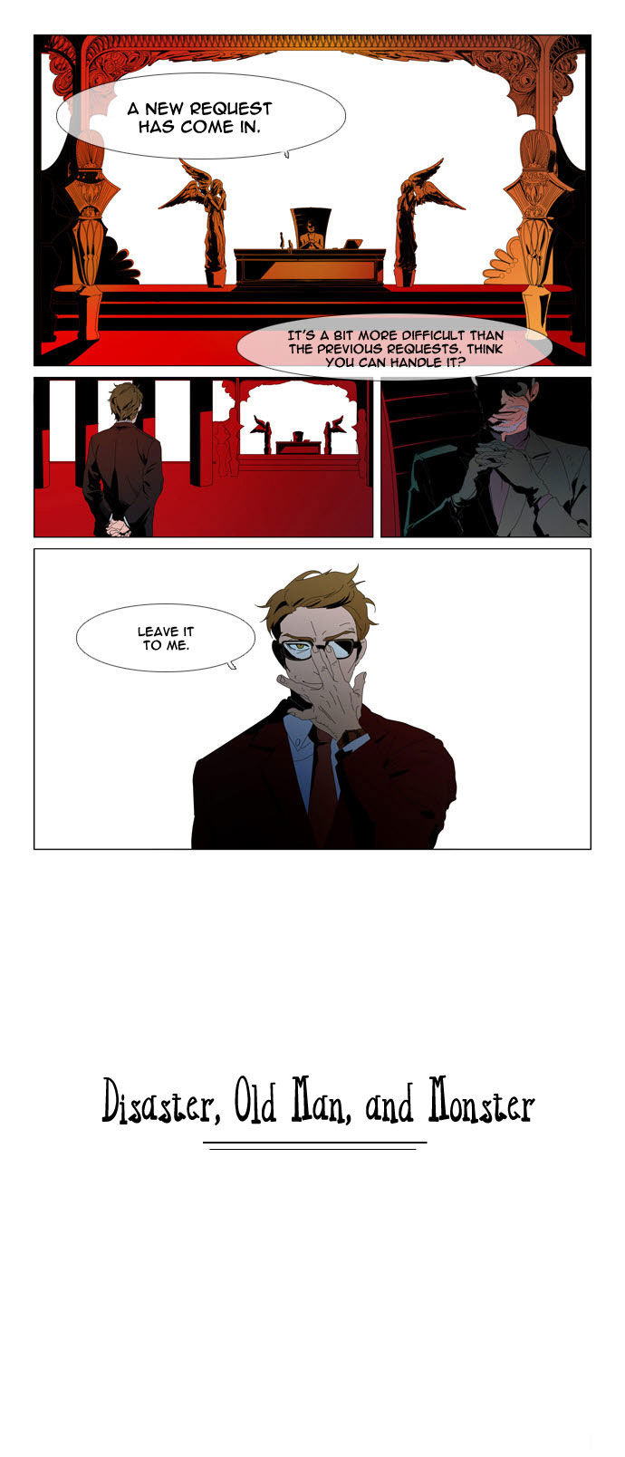 Disaster, Old Man and Monster Chapter 1 page 1 - Chapter 1