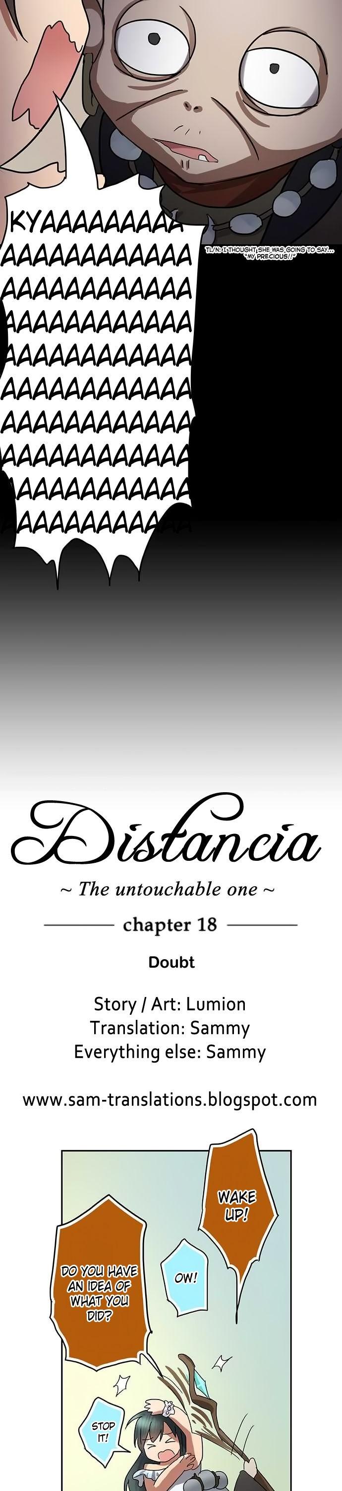 Distancia ~ The Untouchable One ~ Chapter 18 page 4 - Chapter 18 : Doubt