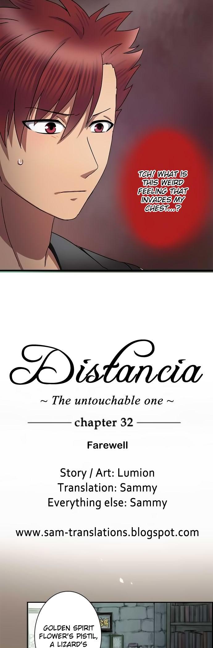 Distancia ~ The Untouchable One ~ Chapter 32 page 6 - Chapter 32 : Farewell