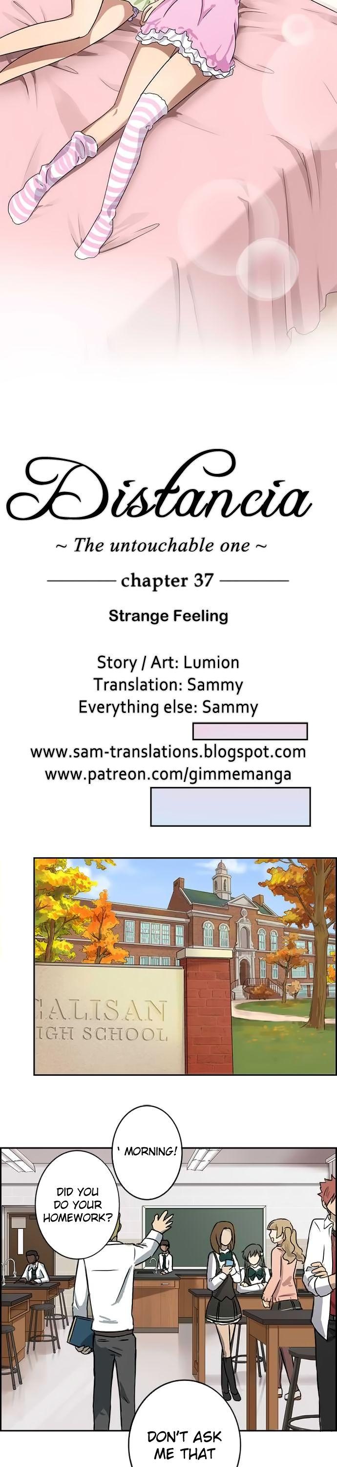 Distancia ~ The Untouchable One ~ Chapter 37 page 3 - Chapter 37 : Strange Feeling