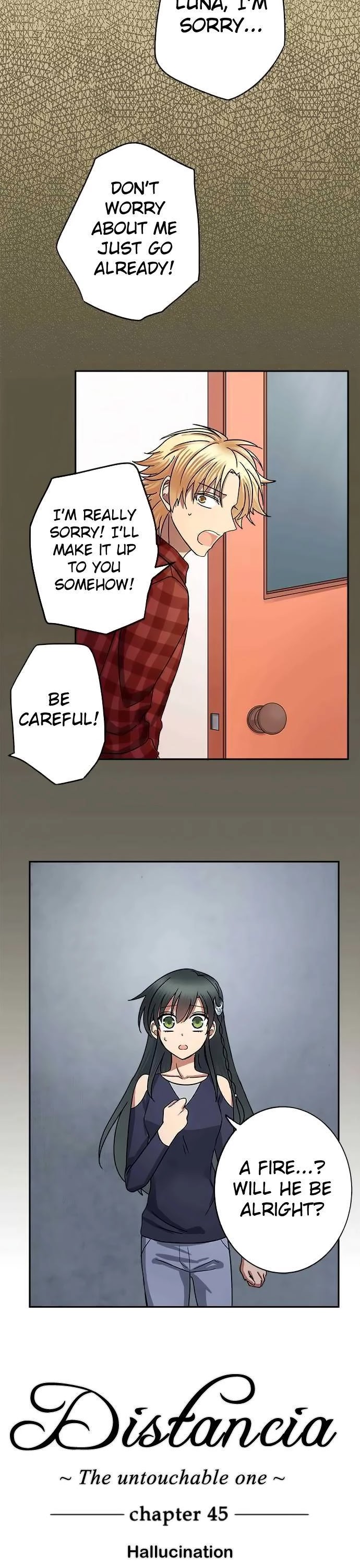 Distancia ~ The Untouchable One ~ Chapter 45 page 4 - Chapter 45: Hallucination