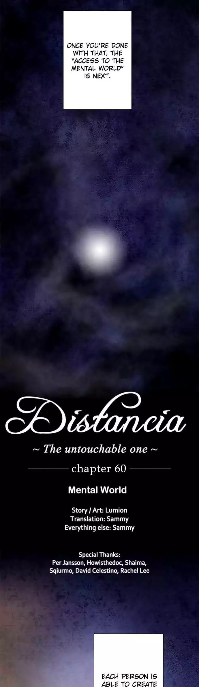 Distancia ~ The Untouchable One ~ Chapter 60 page 4 - Chapter 60: Mental World